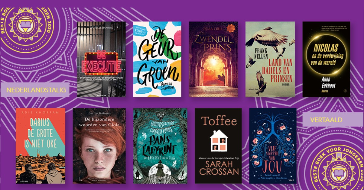 Shortlist voor Beste Boek voor Jongeren 2020